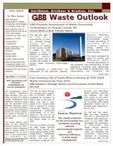 GBB Waste Outlook Newsletter - Winter 2008