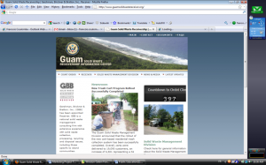 Guam web site screenshot